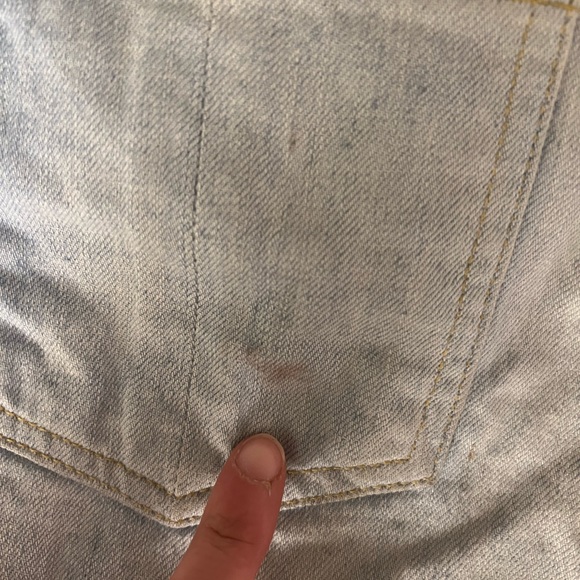 Rag & Bone Medium Blue Wash Cut Off Distressed Gunner Jean Shorts Size 26 - Picture 3 of 6